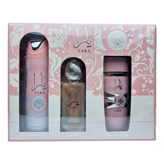 Set Lattafa Yara Eau De Parfum X 3 Piezas