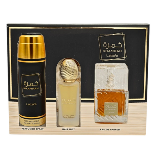 Set Lattafa Khamrah Eau de Parfum X 3 Piezas