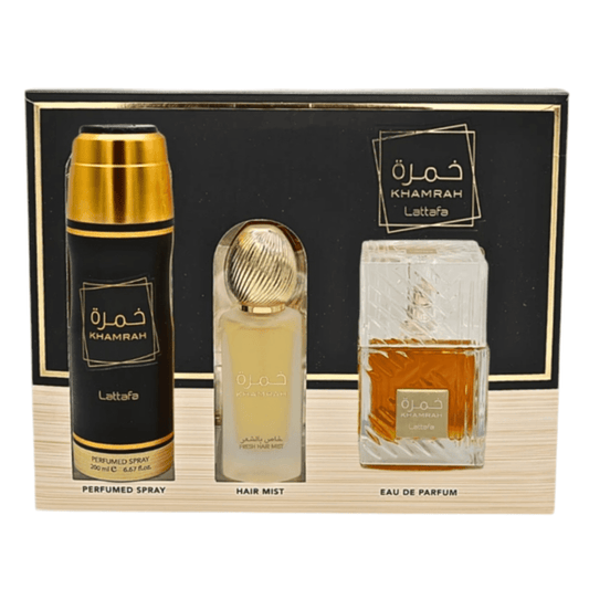 Set Lattafa Khamrah Eau de Parfum X 3 Piezas - LE SHOP COLOMBIA